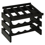 FixtureDisplays 12 Bottle Dakota? Wine Rack with Display Top 1040237