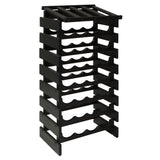 FixtureDisplays 32 Bottle Dakota? Wine Rack with Display Top 1040242