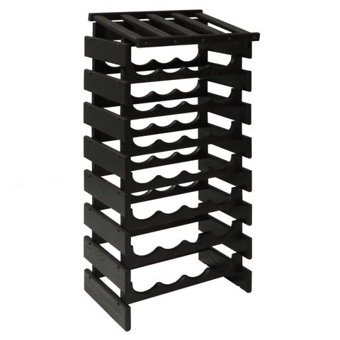 FixtureDisplays 32 Bottle Dakota? Wine Rack with Display Top 1040242