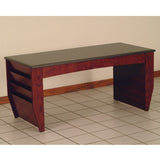 Coffee Table with Magazine Pockets w/Black Granite Look Top 1040248