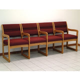 Valley Four Seat Chair w/Center Arms 1040532