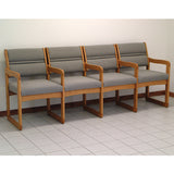 Valley Four Seat Chair w/Center Arms 1040595