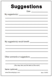 Cards, Suggestion Guest and Employee 25pk 1040C