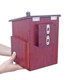 Wood Church Collection Tithing Donation Fundraising Prayer Box Red Cross 1040S+16053