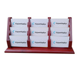 FixtureDisplays 9 Pocket Business Card Holder Countertop Display Rack 104143
