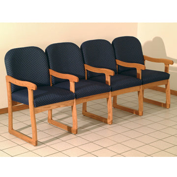 Prairie Four Seat Chair w/Center Arms 1041544