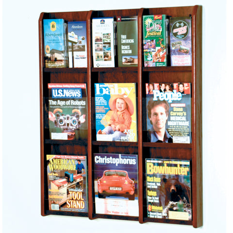 Divulge 9 Magazine/18 Brochure Wall Display w/Brochure Inserts 104302