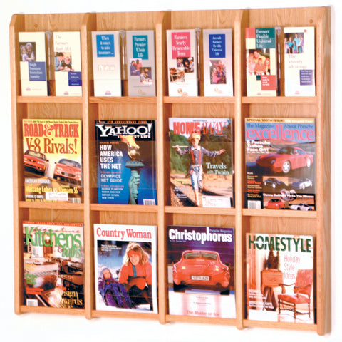 Divulge 12 Magazine/24 Brochure Wall Display w/Brochure Inserts 104304