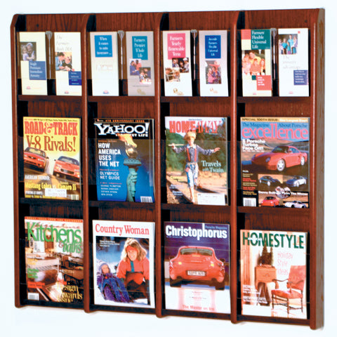 Divulge 12 Magazine/24 Brochure Wall Display w/Brochure Inserts 104305