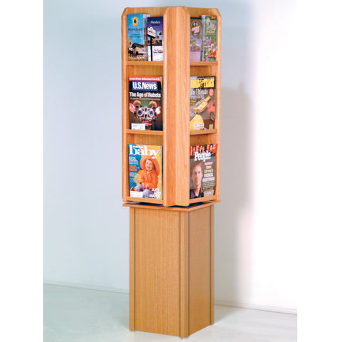 Countertop Literature Rack Cascade Spinning Countertop Display Magazine Pockets