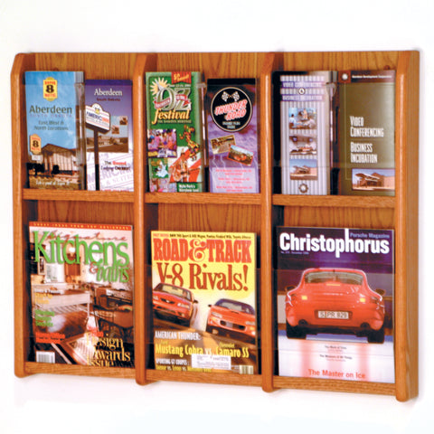 Divulge 6 Magazine/12 Brochure Wall Display w/Brochure Inserts 104321