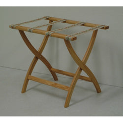 Designer Curve Leg Luggage Rack with Tapestry Webbing 104328