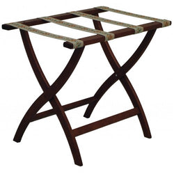 Designer Curve Leg Luggage Rack with Tapestry Webbing 104332