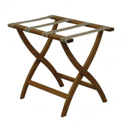 Designer Curve Leg Luggage Rack with Tapestry Webbing 104336