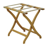 Designer Curve Leg Luggage Rack with Tapestry Webbing 104340