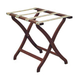 Designer Curve Leg Luggage Rack with Tapestry Webbing 104344