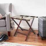 23.7X17.3X20" Luggage Rack with Straight-Leg Design and Durable Tapestry Webbing 104368