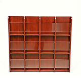 39.5  Wall Mounted Magazine Rack 12 Slot Wood Acrylic Literature Display 104383