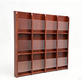 39.5  Wall Mounted Magazine Rack 12 Slot Wood Acrylic Literature Display 104383