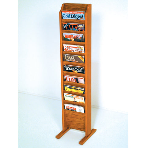 Cascade Free Standing 10 Pocket Magazine Rack 104399