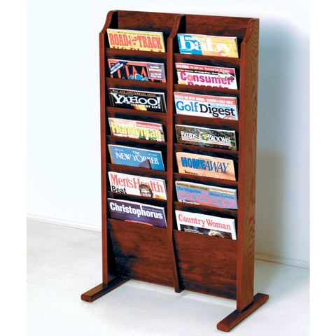 Cascade Free Standing 14 Pocket Magazine Rack 104401