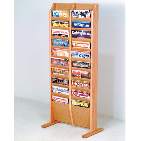 Cascade Free Standing 20 Pocket Magazine Rack 104406