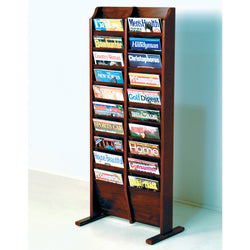Cascade Free Standing 20 Pocket Magazine Rack 104407