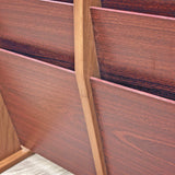 Magazine Literature Display Rack Floor Stand 20 Pocket Wood Organizer LetterSize 104408