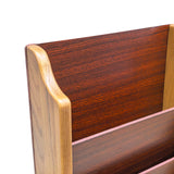 Magazine Literature Display Rack Floor Stand 20 Pocket Wood Organizer LetterSize 104408