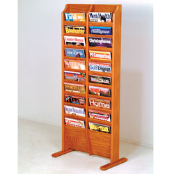 Cascade Free Standing 20 Pocket Magazine Rack 104408