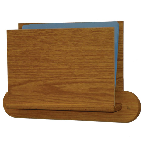 Single Open End Letter Size File Holder   Oval Mount 104439