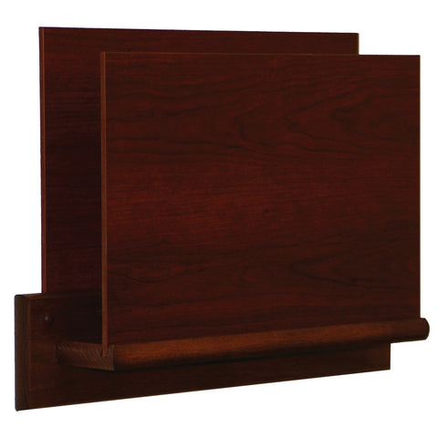 Single Open End Letter Size File Holder   Square Mount 104443