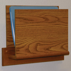 Single Open End Letter Size File Holder   Square Mount 104444