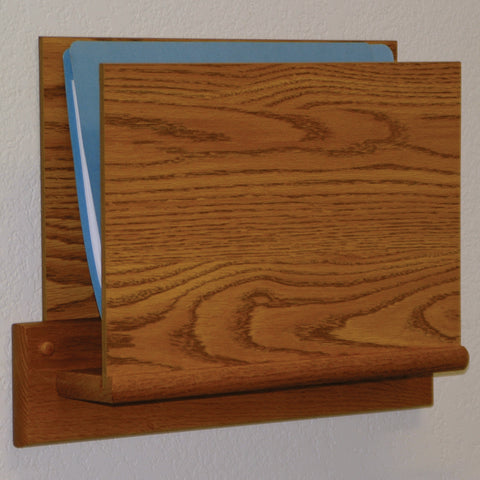 Single Open End Letter Size File Holder   Square Mount 104444