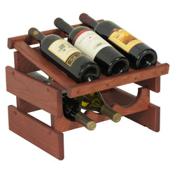 6 Bottle Dakota Wine Rack with Display Top 104525