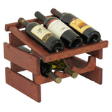 6 Bottle Dakota Wine Rack with Display Top 104525