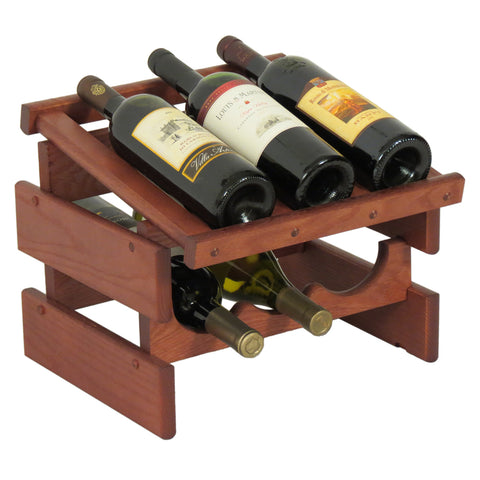 6 Bottle Dakota Wine Rack with Display Top 104525