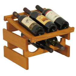 6 Bottle Dakota Wine Rack with Display Top 104526