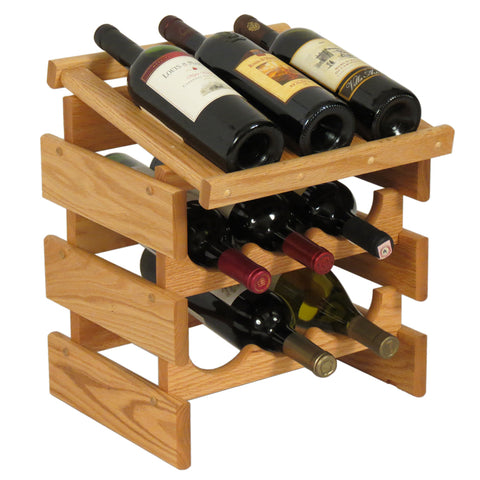 9 Bottle Dakota Wine Rack with Display Top 104528