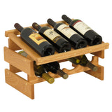 8 Bottle Dakota Wine Rack with Display Top 104556
