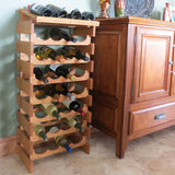 8 Bottle Dakota Wine Rack with Display Top 104557