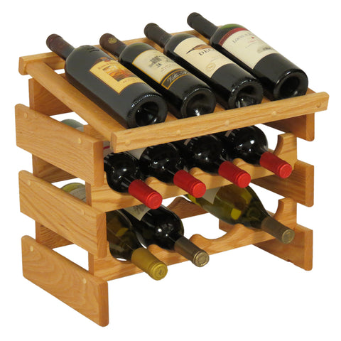12 Bottle Dakota Wine Rack with Display Top 104560