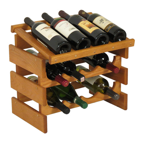 12 Bottle Dakota Wine Rack with Display Top 104562