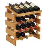 16 Bottle Dakota Wine Rack with Display Top 104564