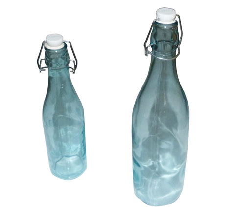 12 PC Decorative Glass Bottle Dispenser Italian Bottle