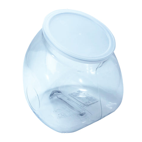 64oz PVC Flattened Globes Jar   18pk 106097
