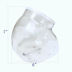 94oz PVC Flattened Globes Jar   12pk 106098