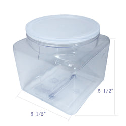 79oz PVC Squares 5 1/2 & 6 3/4 Jar   16pk 106111