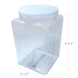 131oz PVC Squares 5 1/2 & 6 3/4 Jar   12pk 106113
