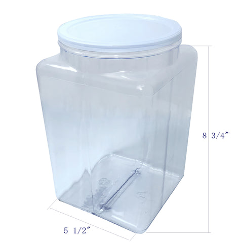 131oz PVC Squares 5 1/2 & 6 3/4 Jar   12pk 106113